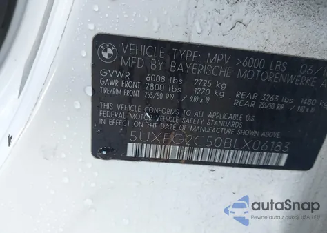 2011 BMW X6 xDrive35I z USA, uszkodzony, nr VIN 5UXFG2C50BLX06183